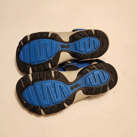 TEVA HURRICANE CLOSED TOE PRO SPORTS WATER SANDALS -DAZZLING BLUE -YOUTH US 5 - Picture 3 of 9